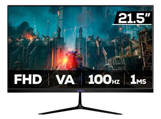 Monitor Gamer Mancer Horizon 100hz Z2 21.5  Preto Fhd 100hz (Usado)
