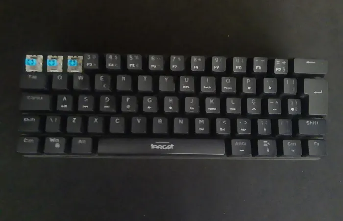 Teclado mecânico-Sulfitw Azul 60%-Em ótimo estado !!
