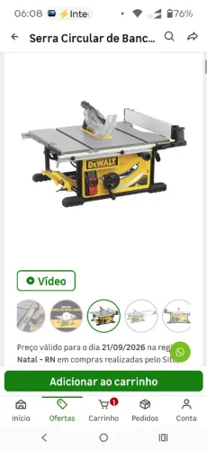 Cerra de bancada Dewalt DW7292-B2