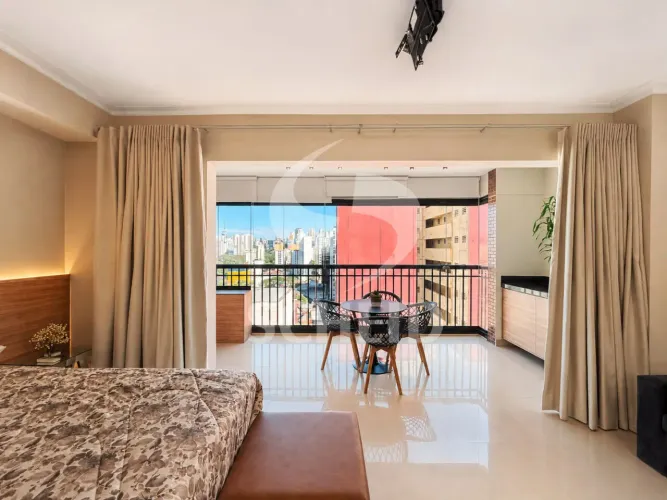 Apartamento mobiliado locação na Bela Vista / Centro. 42 m².