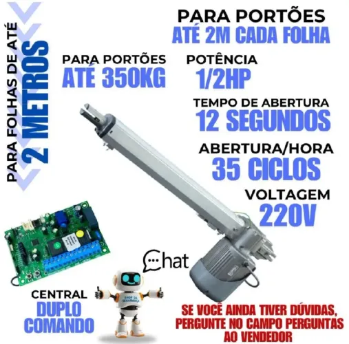 Motores para portão pivoltante