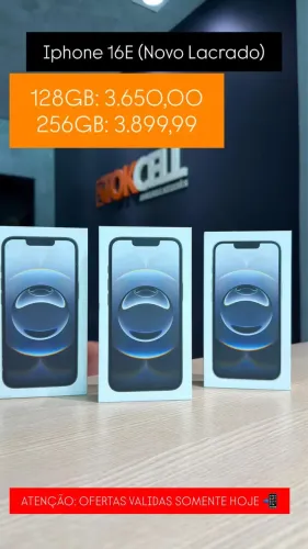 iPhone 16e Novo Lacrado Garantia Loja Física