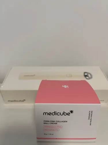 Kit Medicube Original: Aparelho Facial + Creme PDRN Pink Collagen 55g