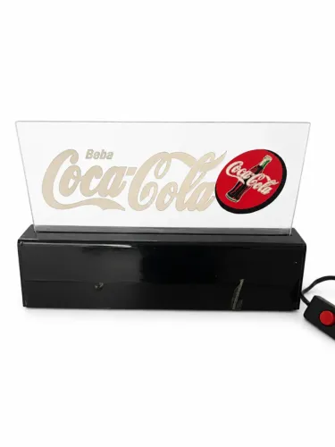 Luminoso Vintage Coca-Cola "Beba Coca-Cola" - Letreiro Publicitário Iluminado