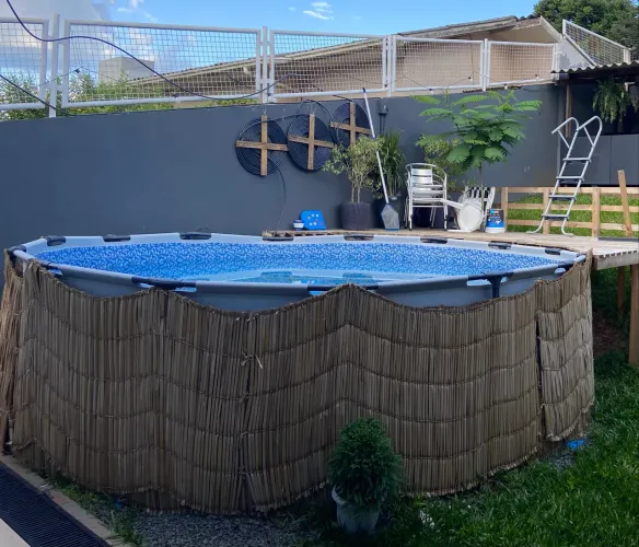 Piscina estruturada Bestway 15mil litros + motobomba + filtro de areia