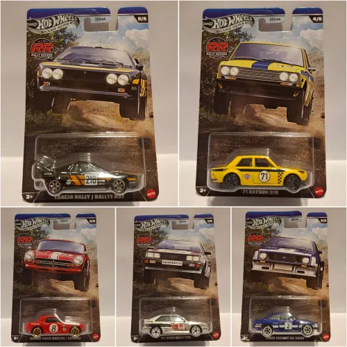 Set 5 Hot wheels Silver series RR Rally