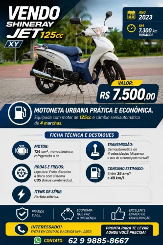 Vendo Shineray 125 XY