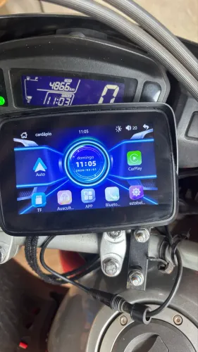 Central Multimídia Europe Moto Gps Moto Carplay Android Auto Sport Preto
