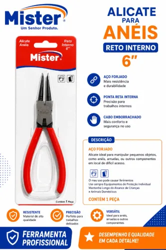 ALICATE ANEIS BICO RETO INTERNO 6 MISTER