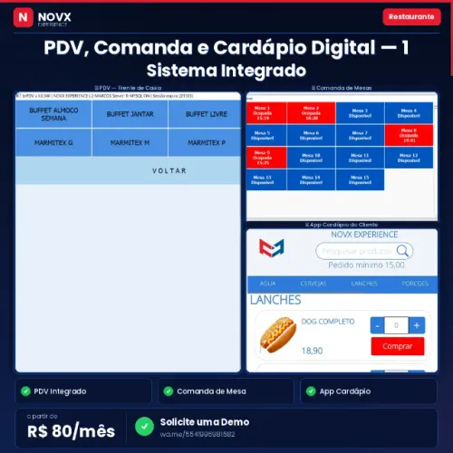 Sistema para Restaurante em Curitiba ? Comanda, Caixa e NF-e 