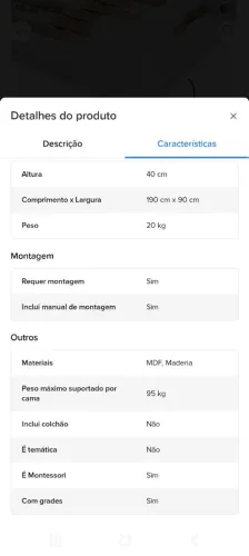 Cama montessoriana solteiro branca
