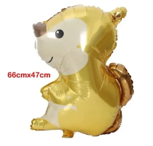 Balão metálico Esquilo _ novo_ kit com 3 unidades 