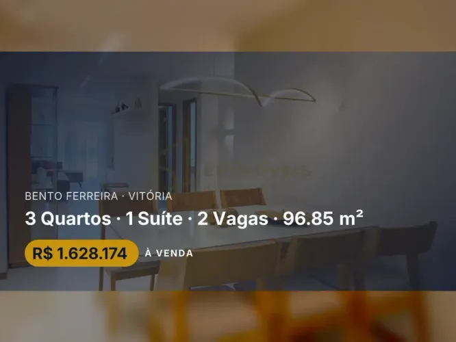 Apartamento sofisticado em Bento Ferreira com infraestrutura de lazer!