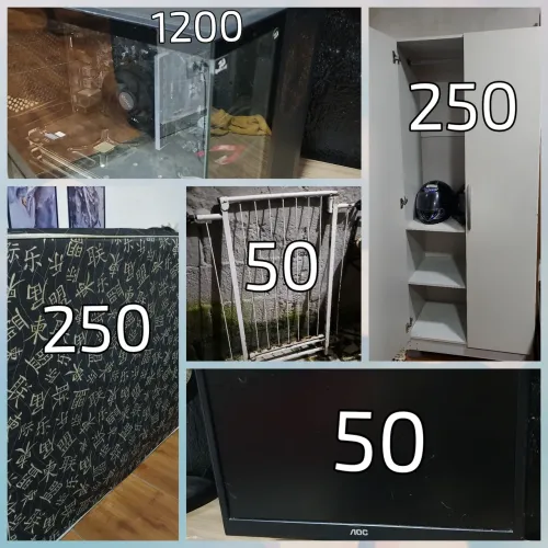 Guarda roupa/Cama casal/Computador/Monitor/Portão pet