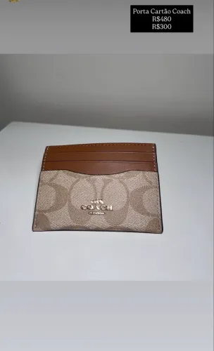 Porta cartão coach 