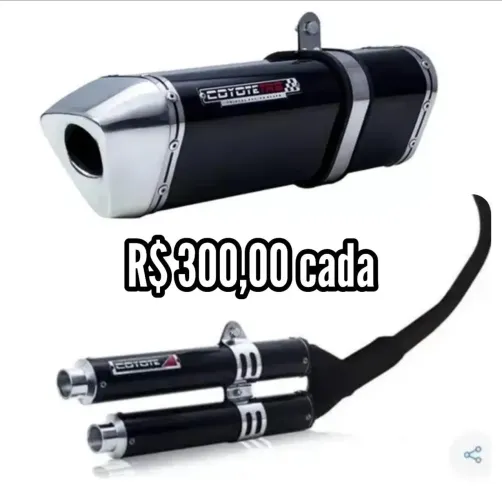Escapamento esportivo fazer moto