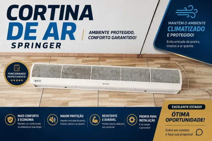 Cortina de Ar Springer - Excelente Estado | Funciona Perfeitamente