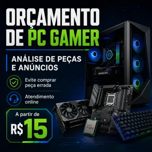 Orçamento de PC Gamer e Análise de Peças