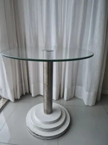 Mesa de Canto de Vidro