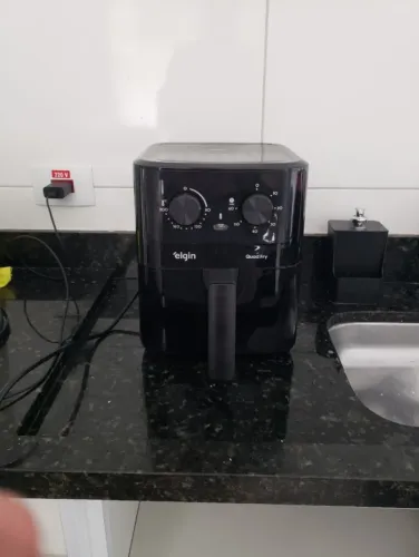 Air Fryer Elgin Quad Fry 4,2L 1400W 220V Preta - Muito Conservada