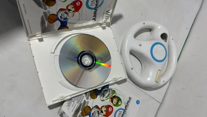 Mario kart nintendo wii com volante