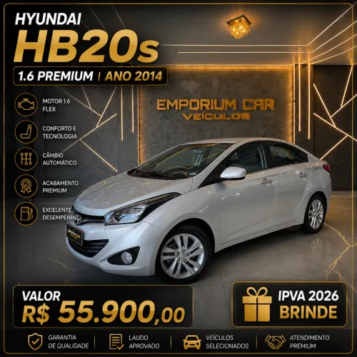Hyundai HB20S Premium 1.6 Flex 16V Mec. 4P 2014