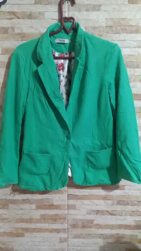 Blazer verde linho tam G