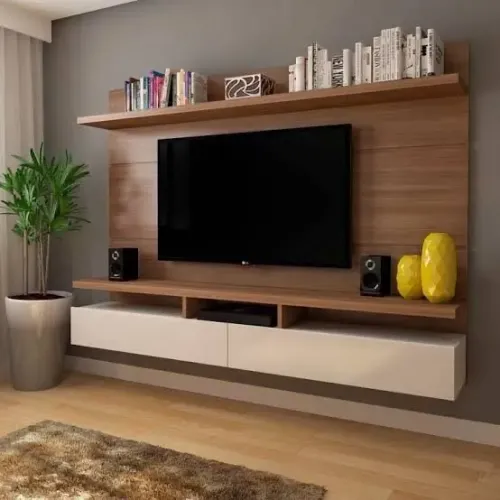 Painel com Rack suspenso com 2,20 de largura (TV de até 70 polegadas)