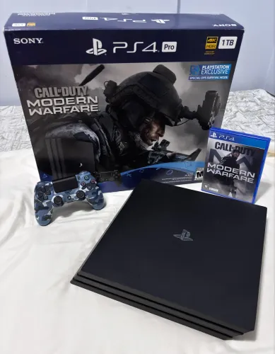 Ps4 pro 1TB NOVO + 5 jogos - VEJA!