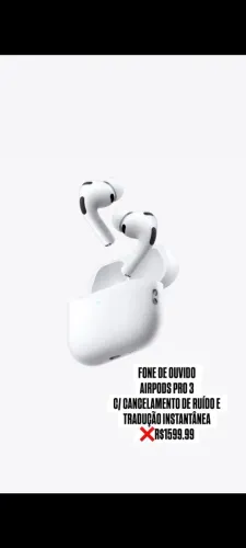 Fone de ouvido Apple Watch pro 3