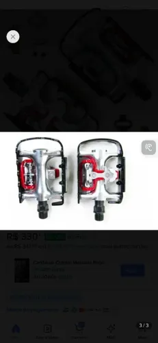 Pedais dupla face Clip WPD-998 Alumínio.