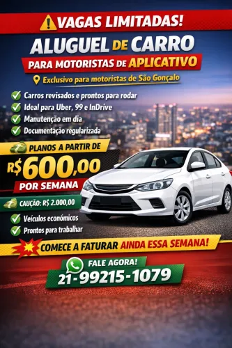 Alugo carro para uber 