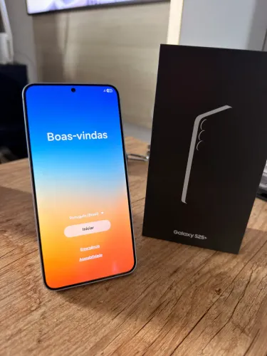 Samsung Galaxy S25+ 256GB Azul Claro - Impecável