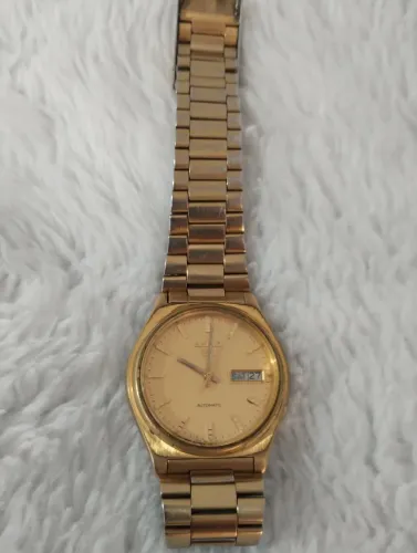 Relógio Seiko automático folhado a ouro 