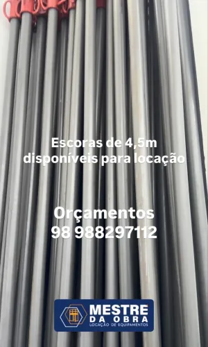 Escoras metálicas para locação