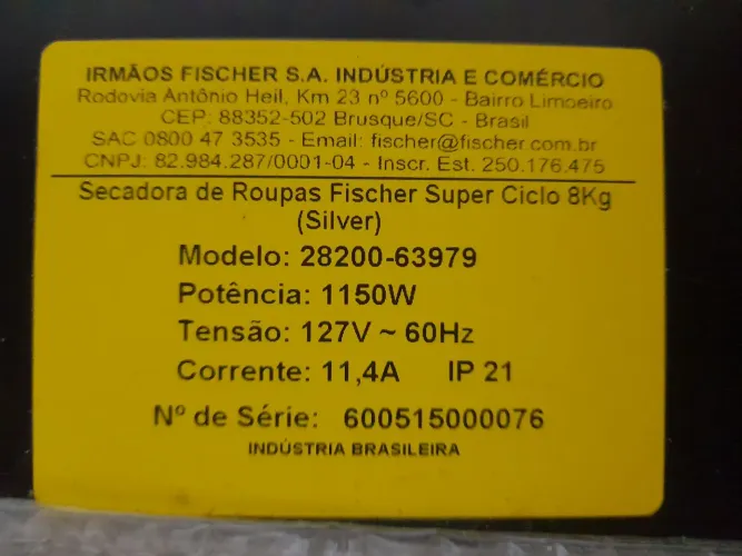 Secadora Fisher 8kg