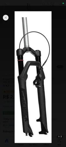Suspensão proshock Onix dark com adesivo refletivo