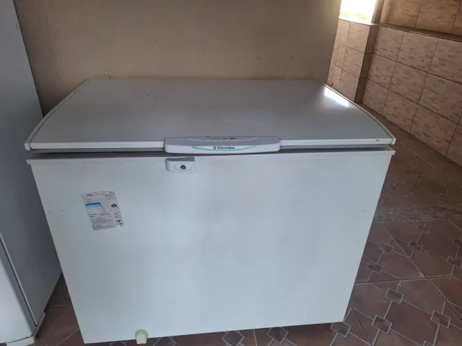 Vendo freezer horizontal 305 litros e geladeira .