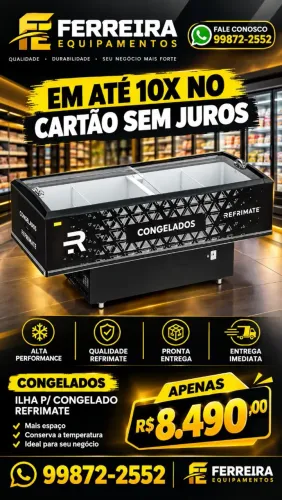 Freezer horizontal pra congelados e resfriados novas em 10x sem juros
