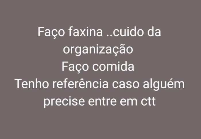 FAÇO FAXINA