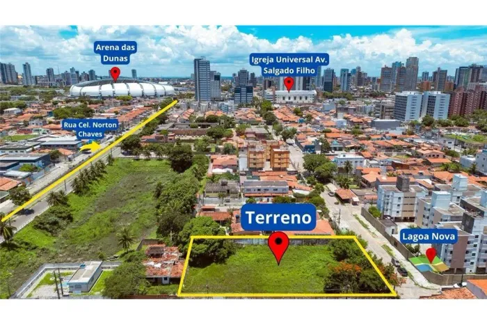 Terreno de 2.040 m² em Lagoa Nova Ideal para Construtoras e Incorporação