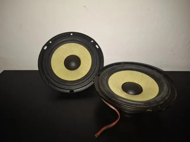 par de alto-falantes 6" nar audio 650-cw-3 mid bass kevlar - 120 watts rms