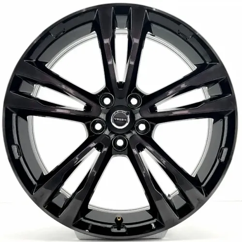 JOGO DE RODAS VOLVO XC90 ARO 21X10 E 9,5 PRETA BRILHANTE DIAMANTADA 5X112 ET 19 E 26