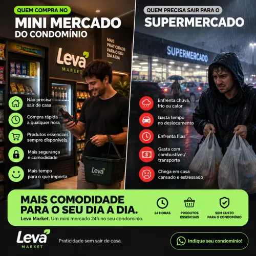 SEM GASTAR 1 REAL, COMO TER UM MERCADO 24H NO CONDOMÍNIO?