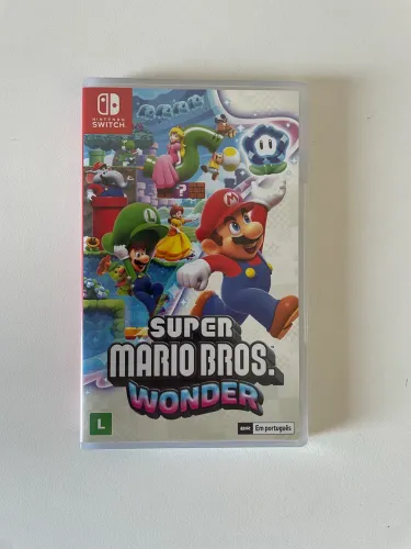 Super Mario Bros. Wonder com misprint erro na capa lacrado