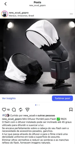 Mini Difusor Portátil para Flash