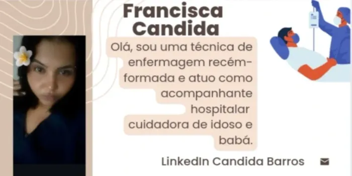 Tec de enfermagem, cuidadora de idosos babá 