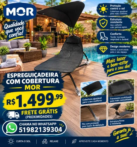 ESPREGUIÇADEIRA MOR COM BALANÇO, COBERTURA (TEMOS FRETE GRATIS) CONSULTE REGIÃO