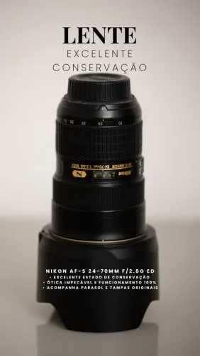 Lente nikon 24-70 f2.8