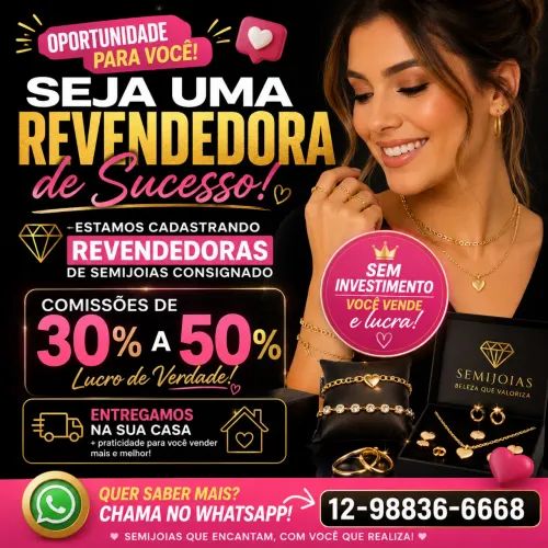 Renda extra: Revenda semijoias